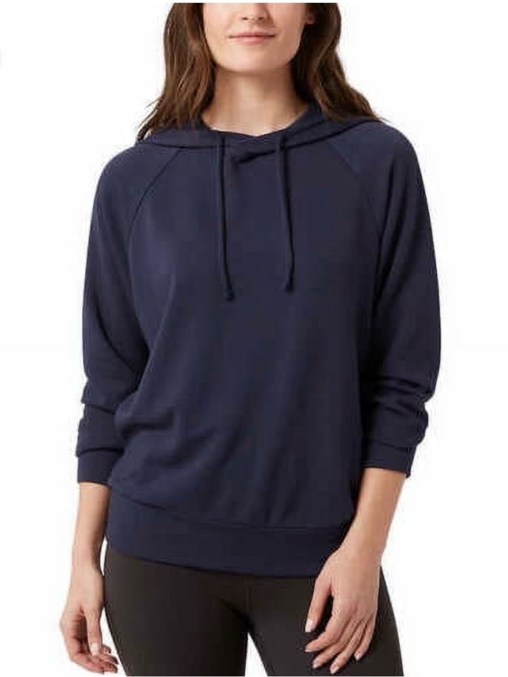 Eddie Bauer Navy Pullover Hooded Sweatshirt